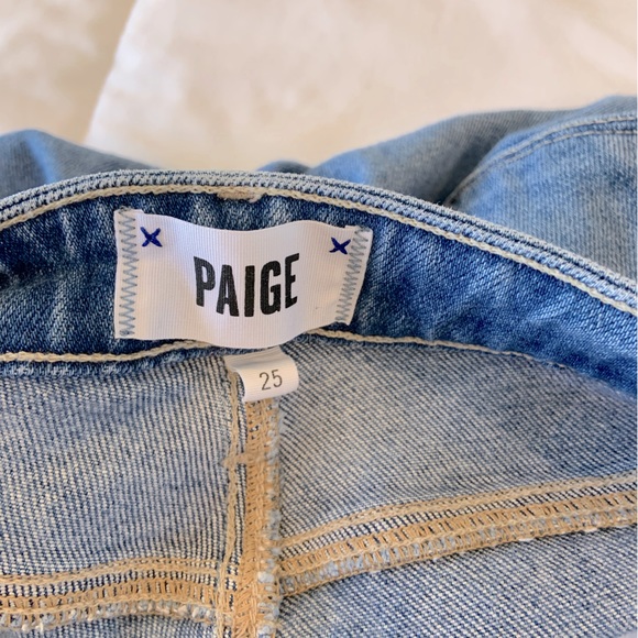 Paige Womens Size 25 Hoxton Ankle Peg Jean Stretch Straight Leg Mid Rise Denim - Picture 7 of 9